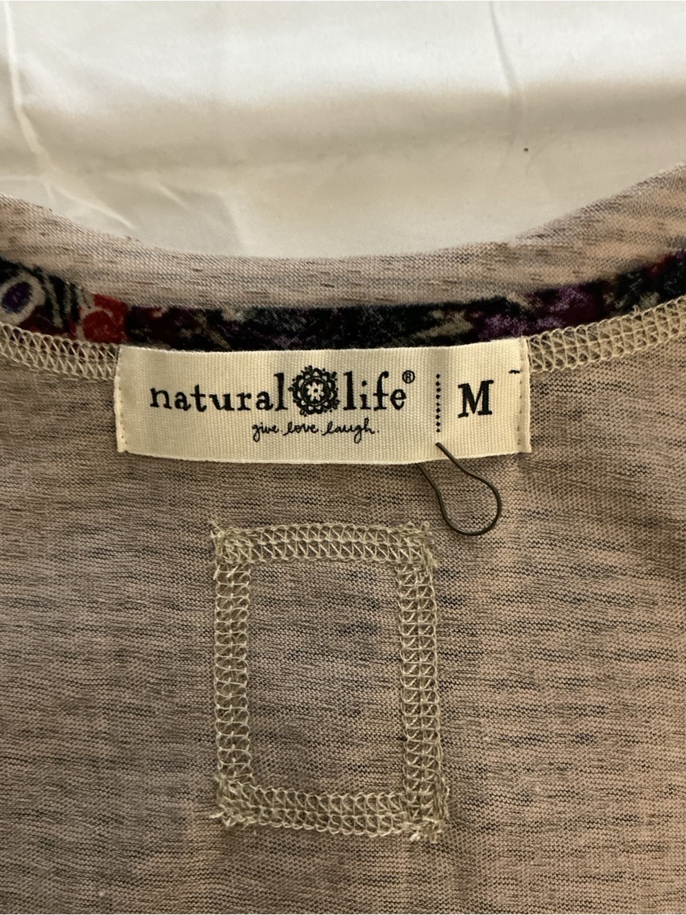 NATURAL LIFE Stay Cool Striped Tank - Light Taupe - Picture 5 of 5